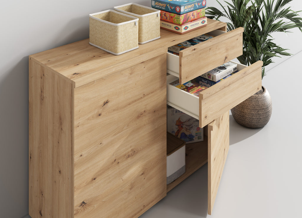 Aparador mixto con cajoneras