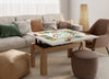Extendable square coffee table