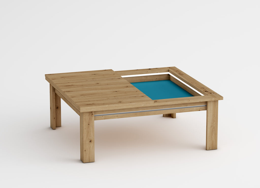 Low square artisan table