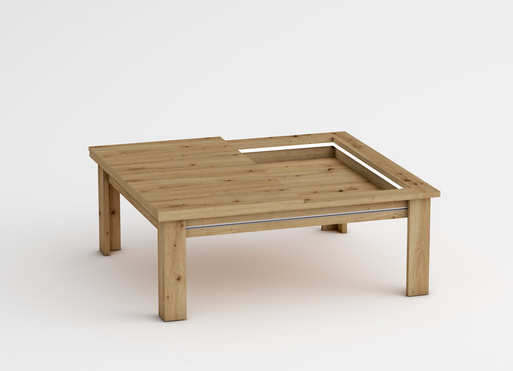 Low square artisan table