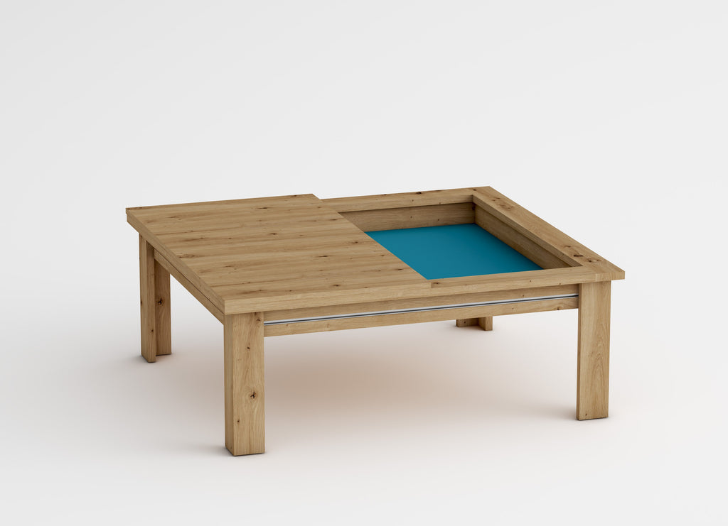 Low square artisan table