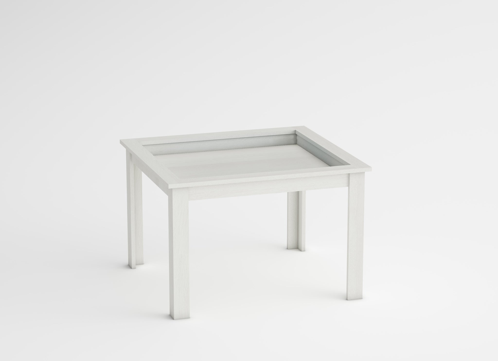 Polar white square table – FunandTables