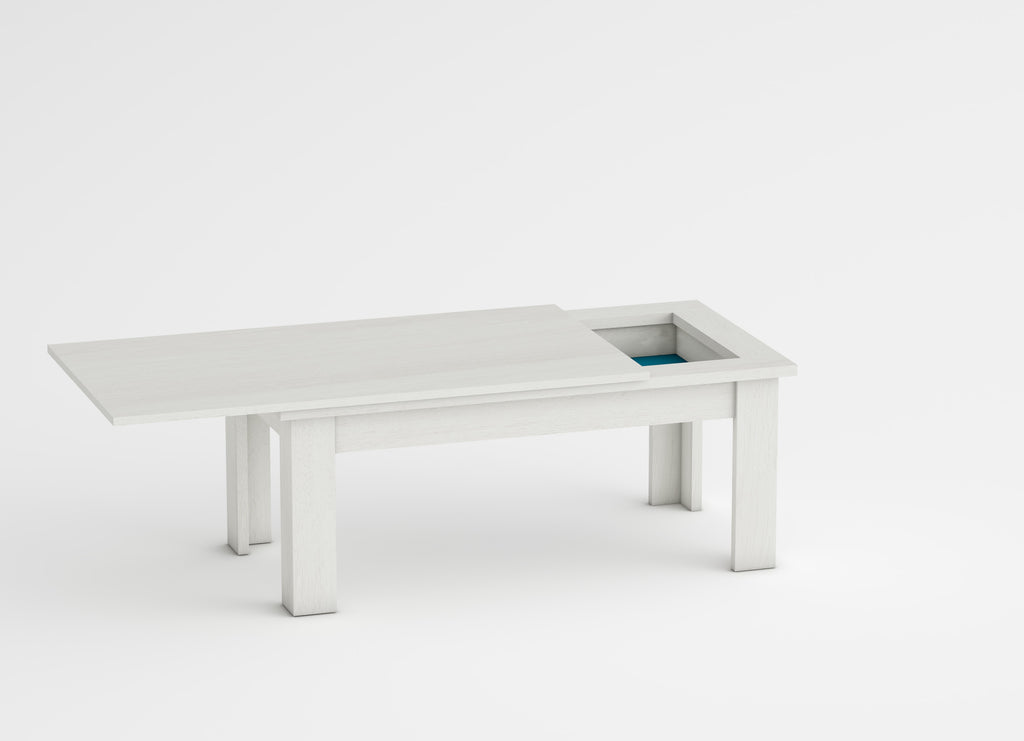 Low rectangular table polar white